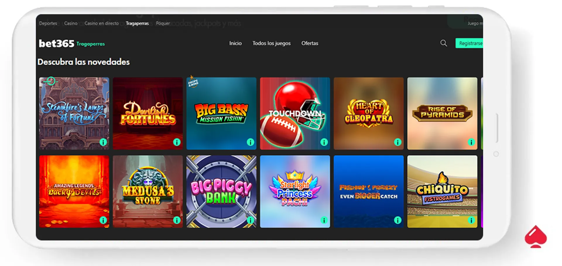 El casino online bet365 acepta Mercadopago