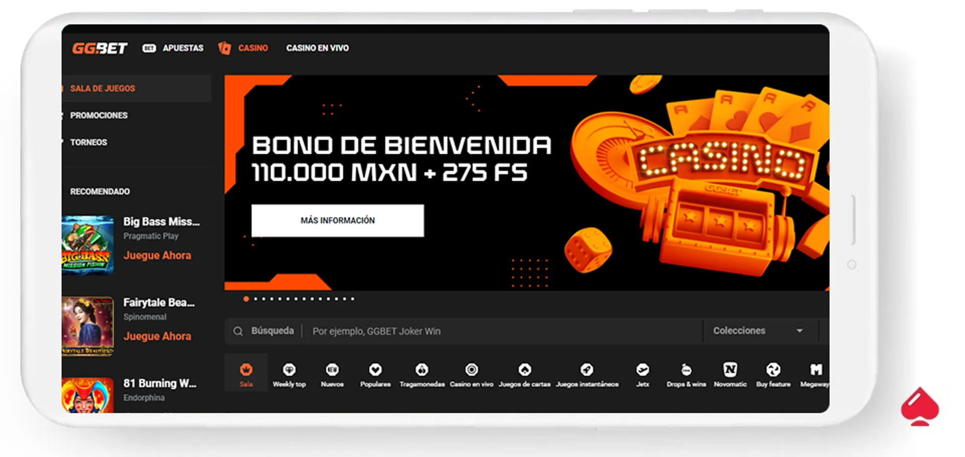 GGBet es uno de los mejores operadores de casino que funcionan en México