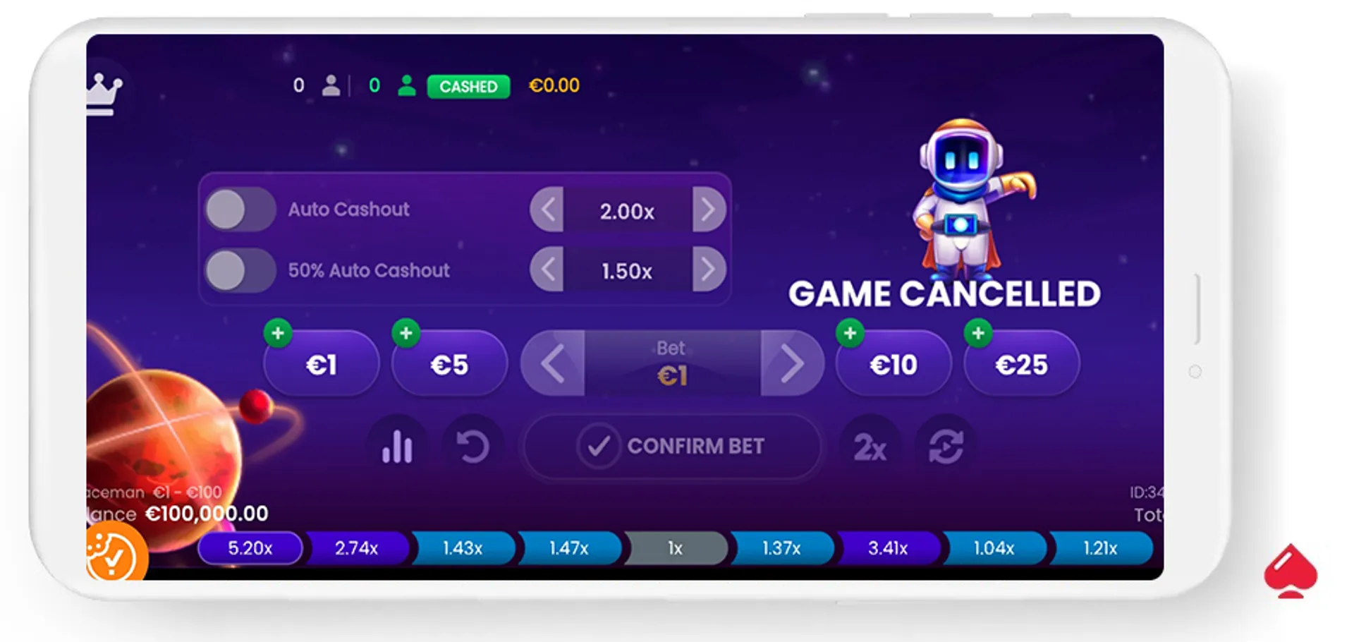 Así luce un juego crash desde el móvil