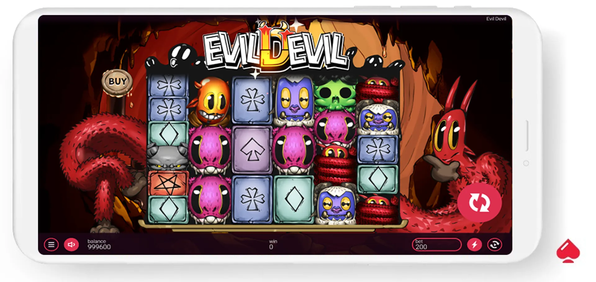 Versión móvil del juego Evil Devil de Peter & Sons