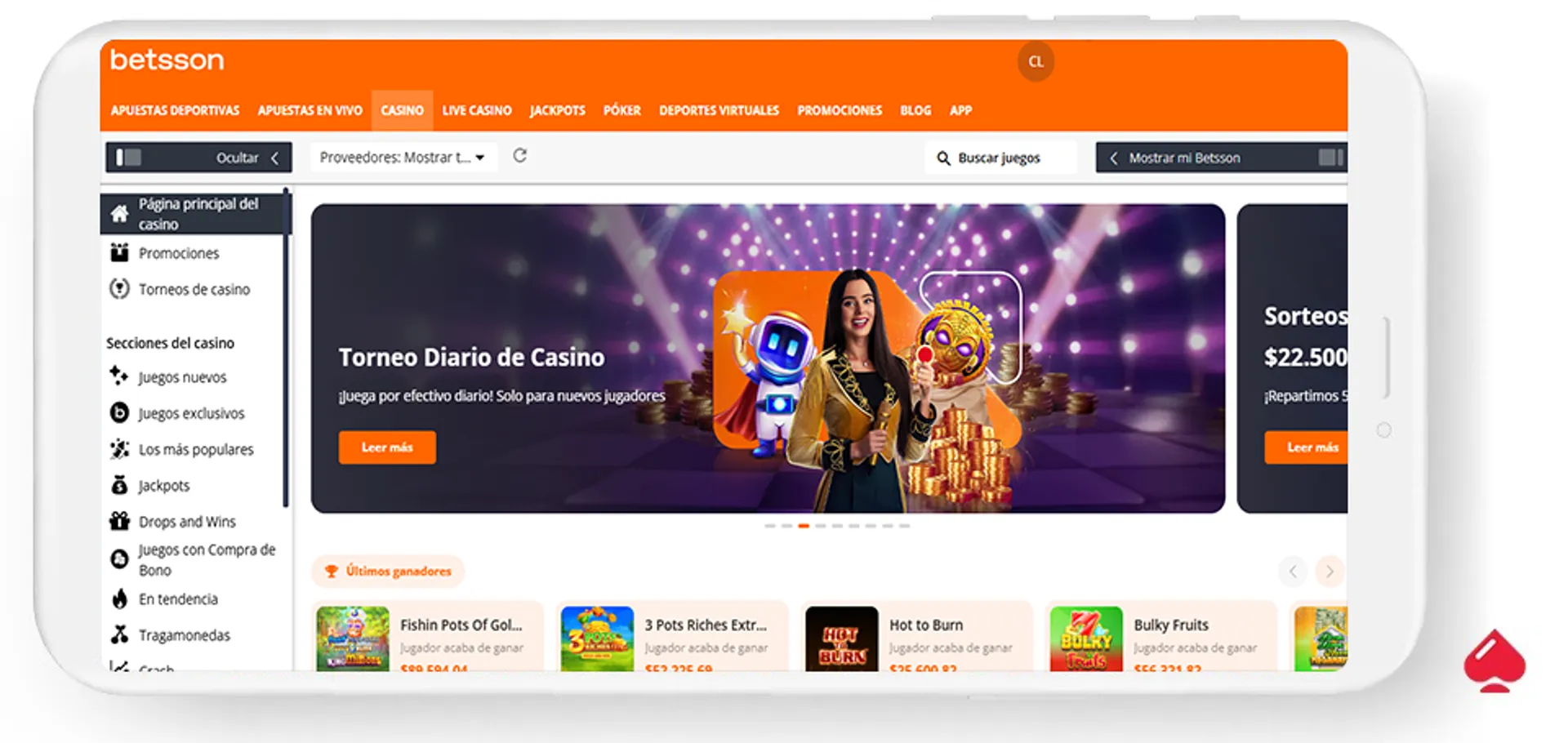 Betsson acepta CuentaRUT