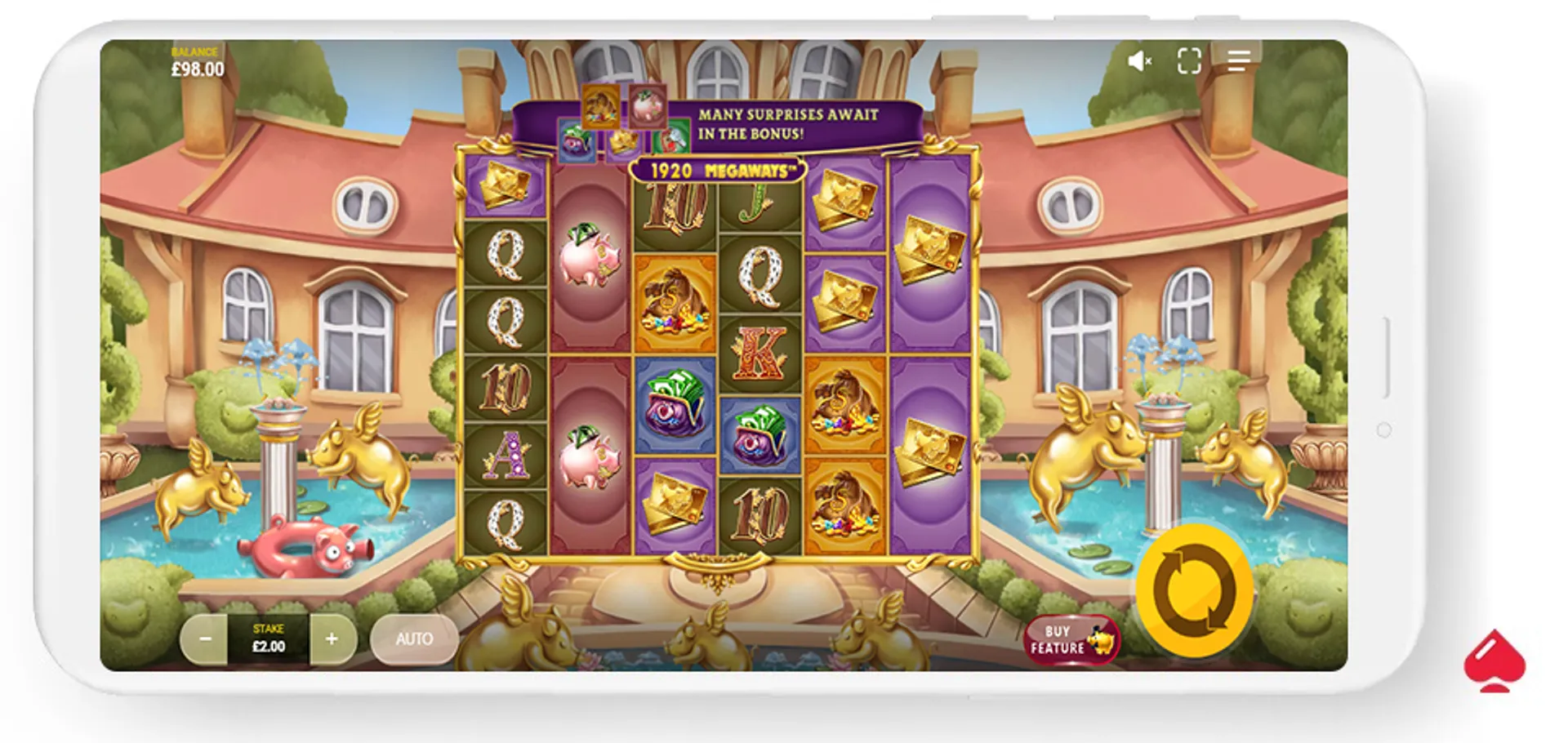 Captura de la slot Piggy Riches 2 Megaways