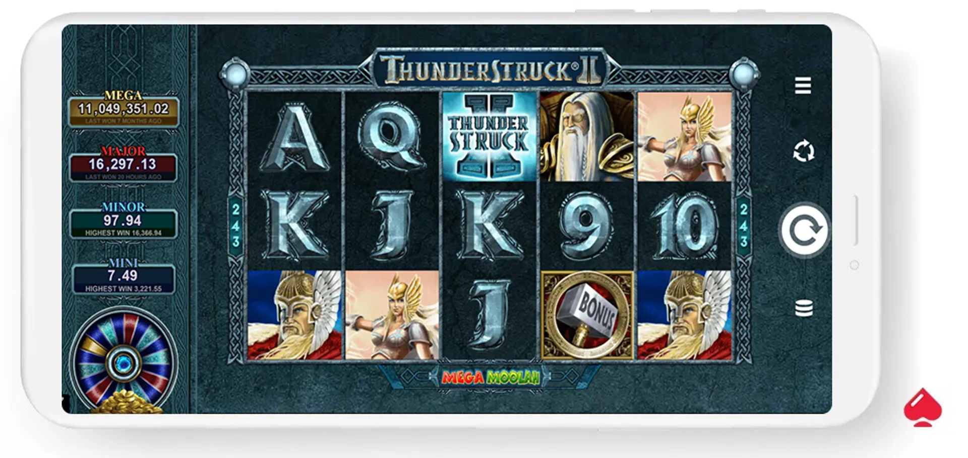 Captura de la slot Thunderstruck 2