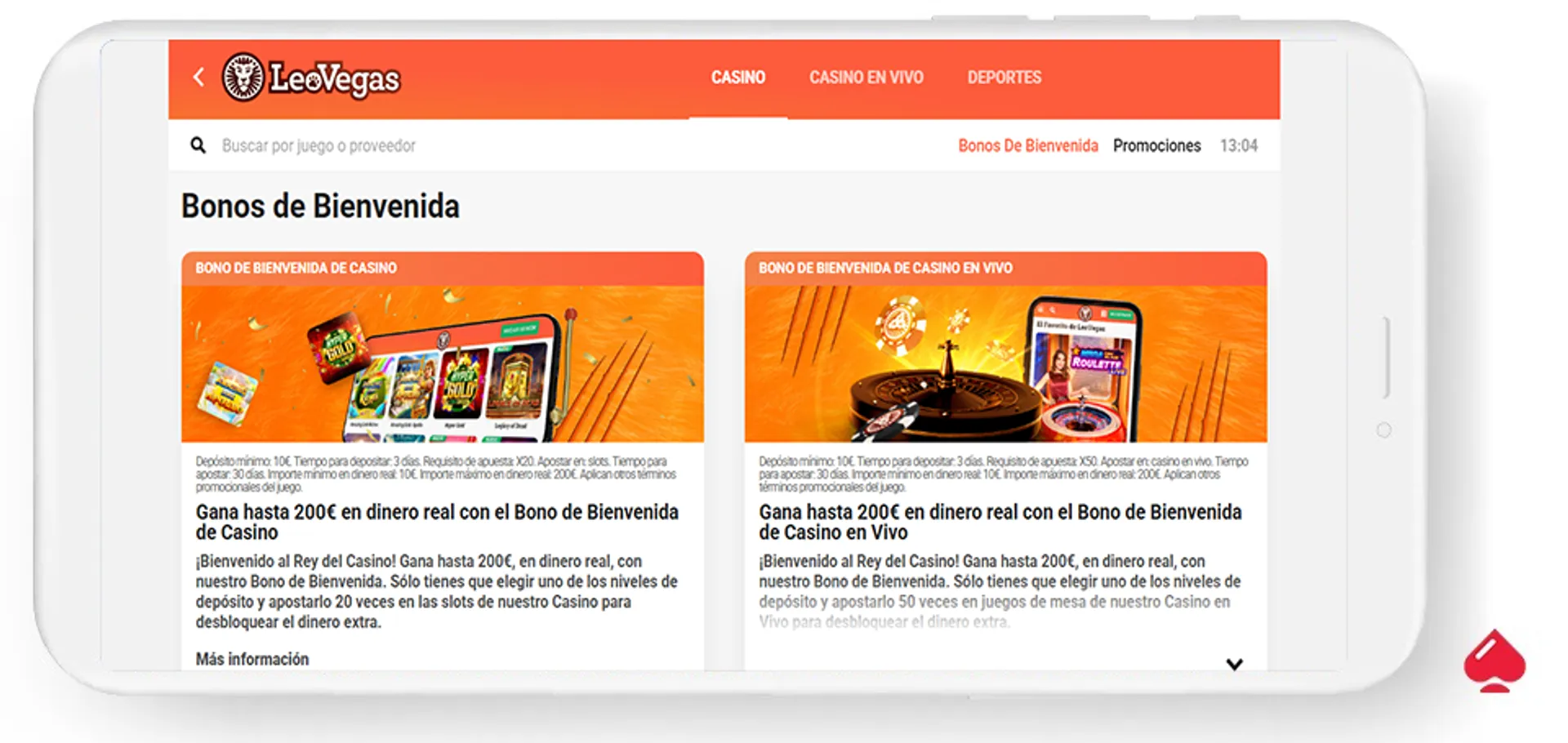 LeoVegas tiene un bono de bienvenida con requisitos bajos