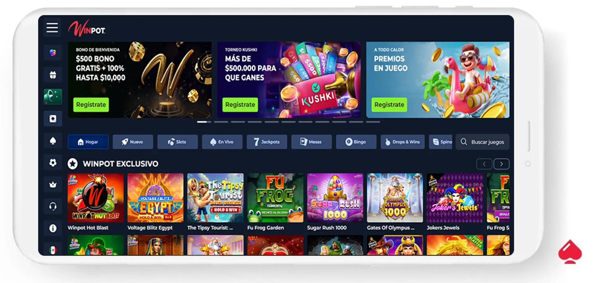 El casino Winpot acepta pagos con OXXO