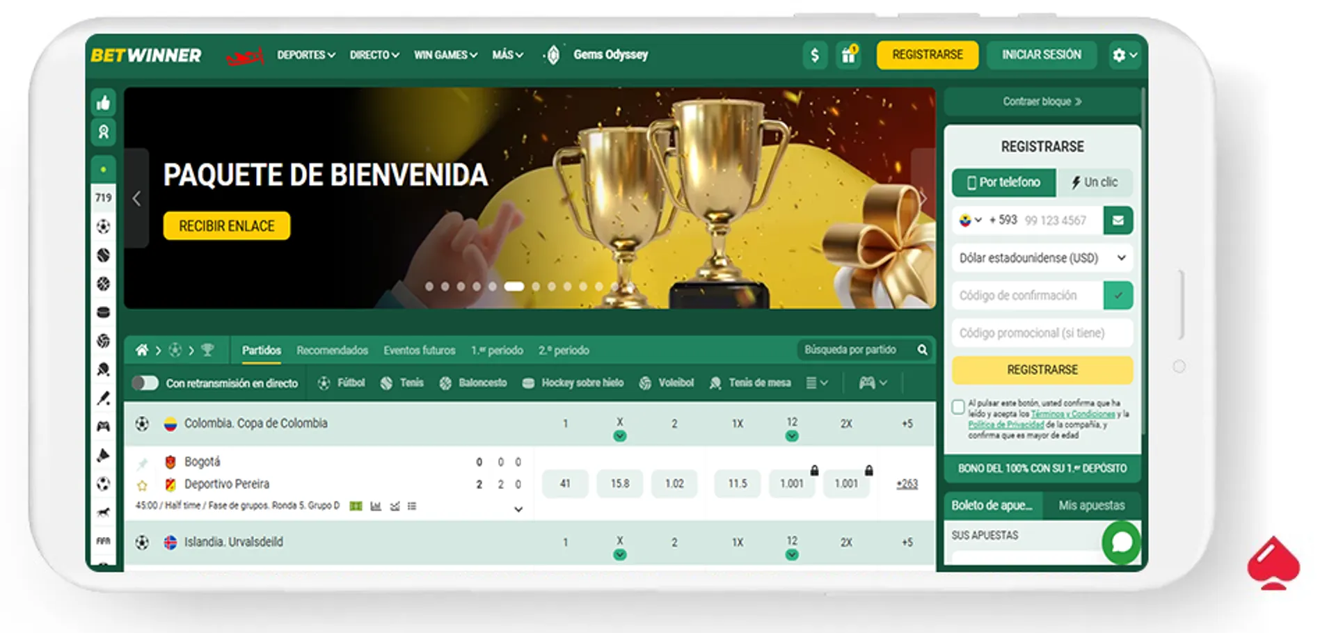 Casino Betwinner en su versión para Ecuador