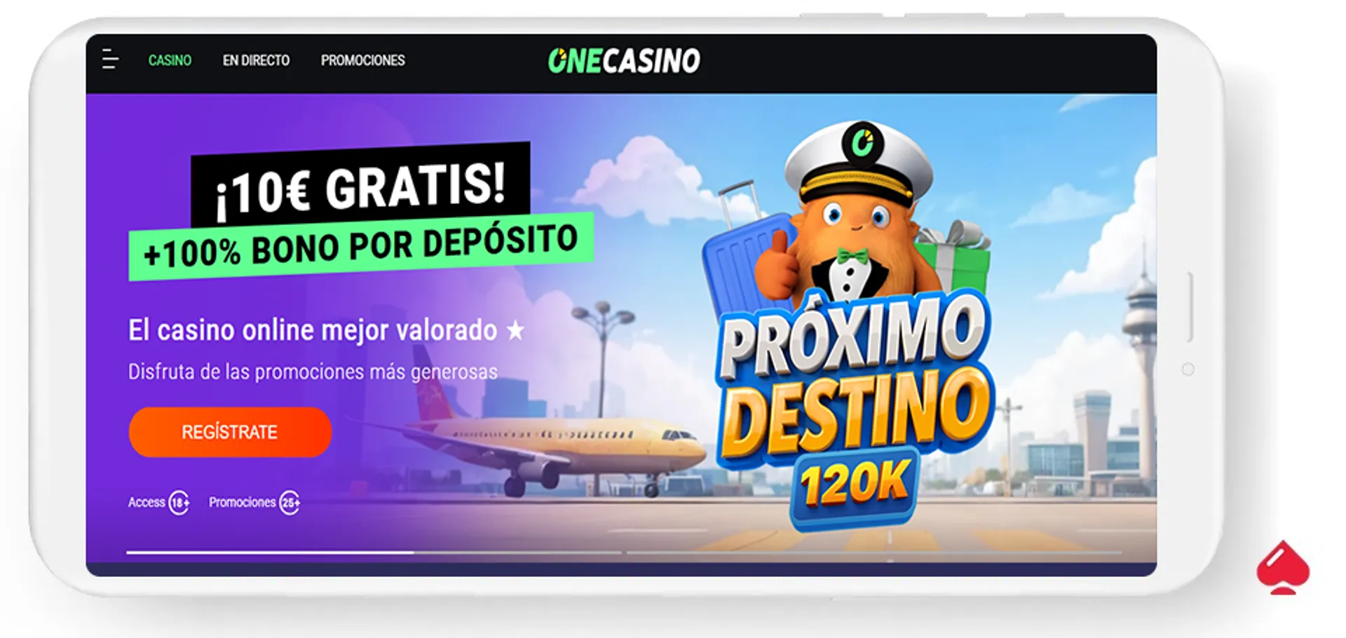 One Casino tiene un bono sin depósito para los españoles