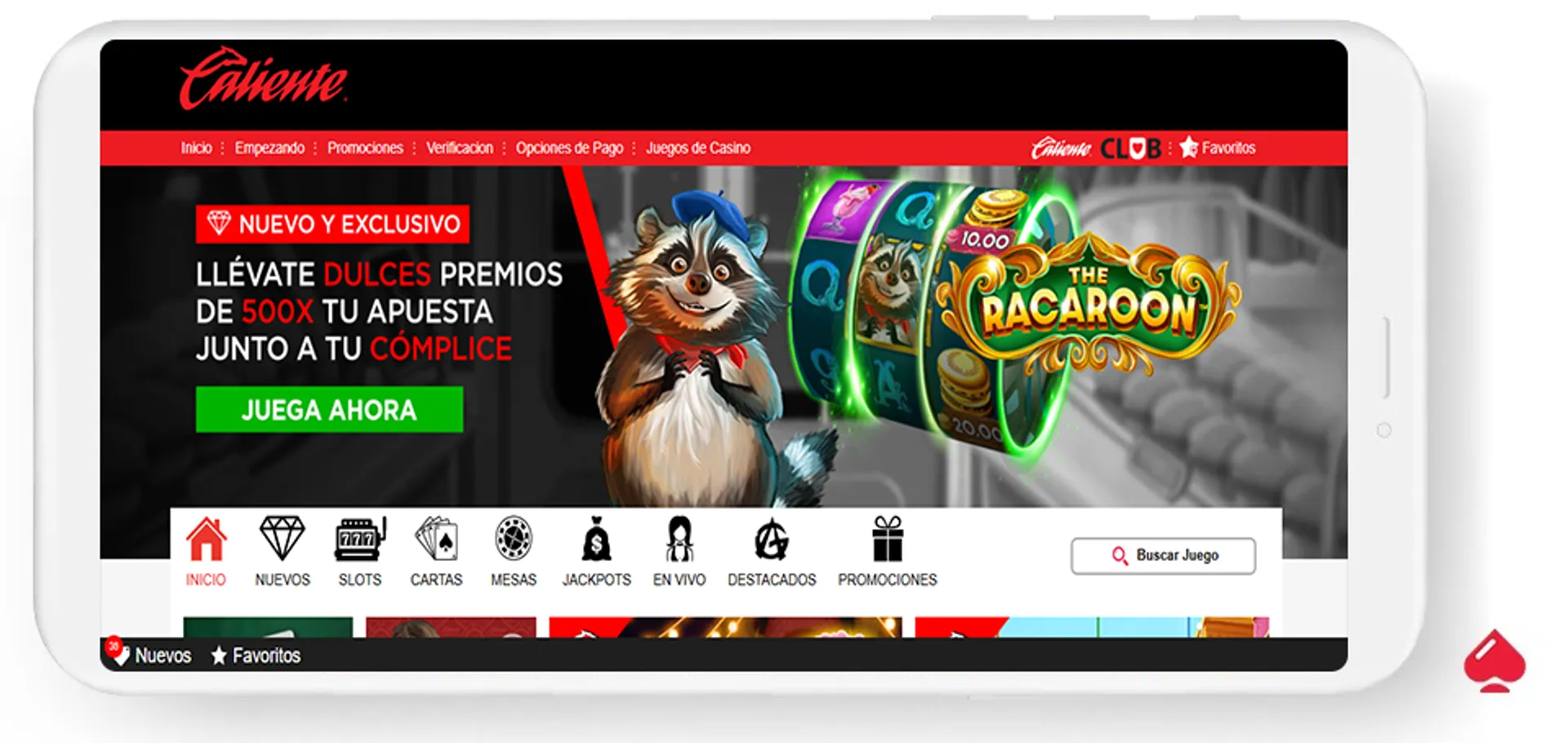 El casino Caliente acepta pagos con Todito