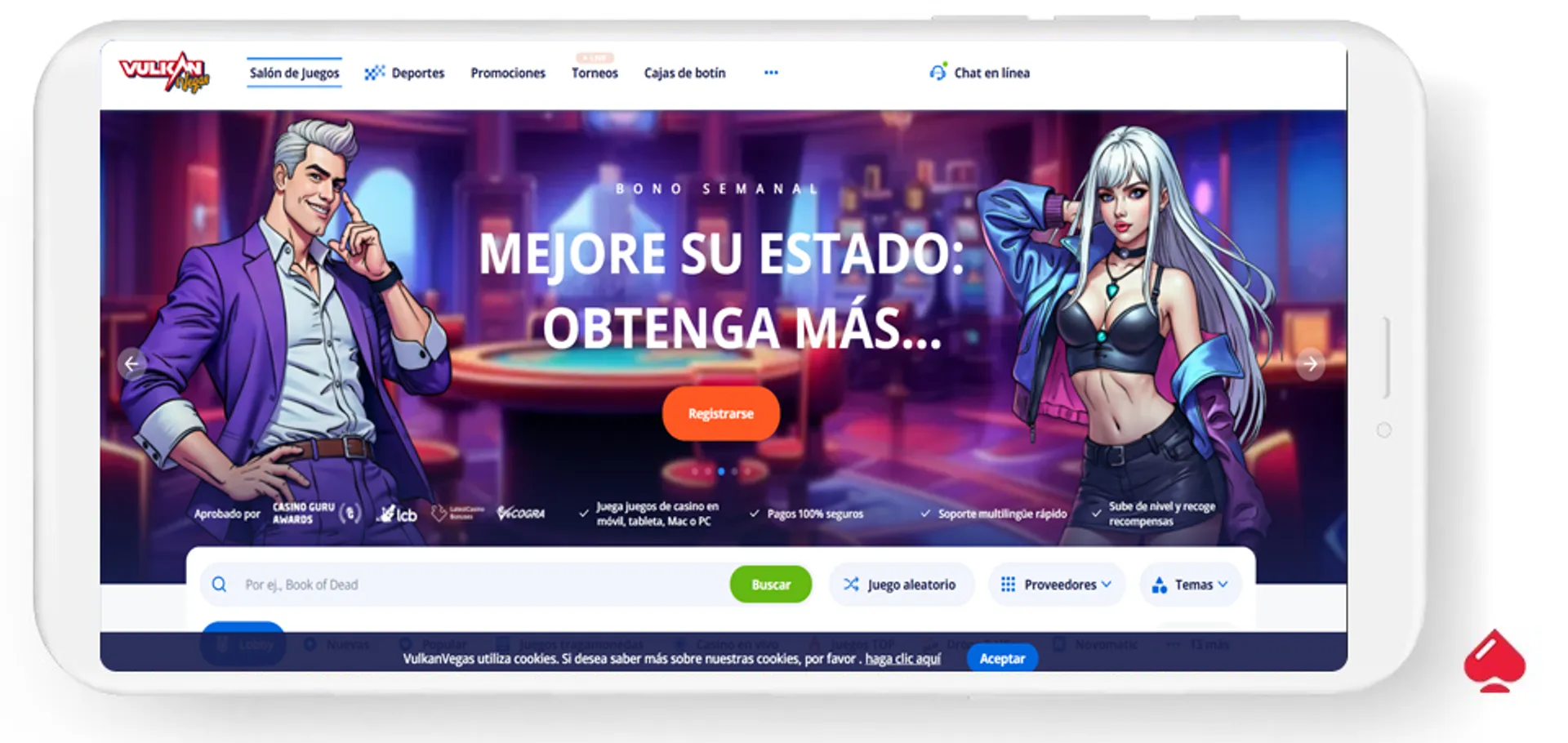 Vulkan Vegas funciona en Paraguay