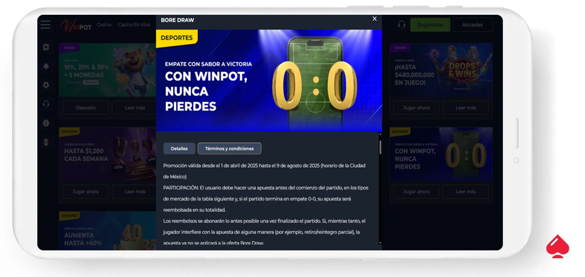 Winpot ofrece un bono de cashback en México