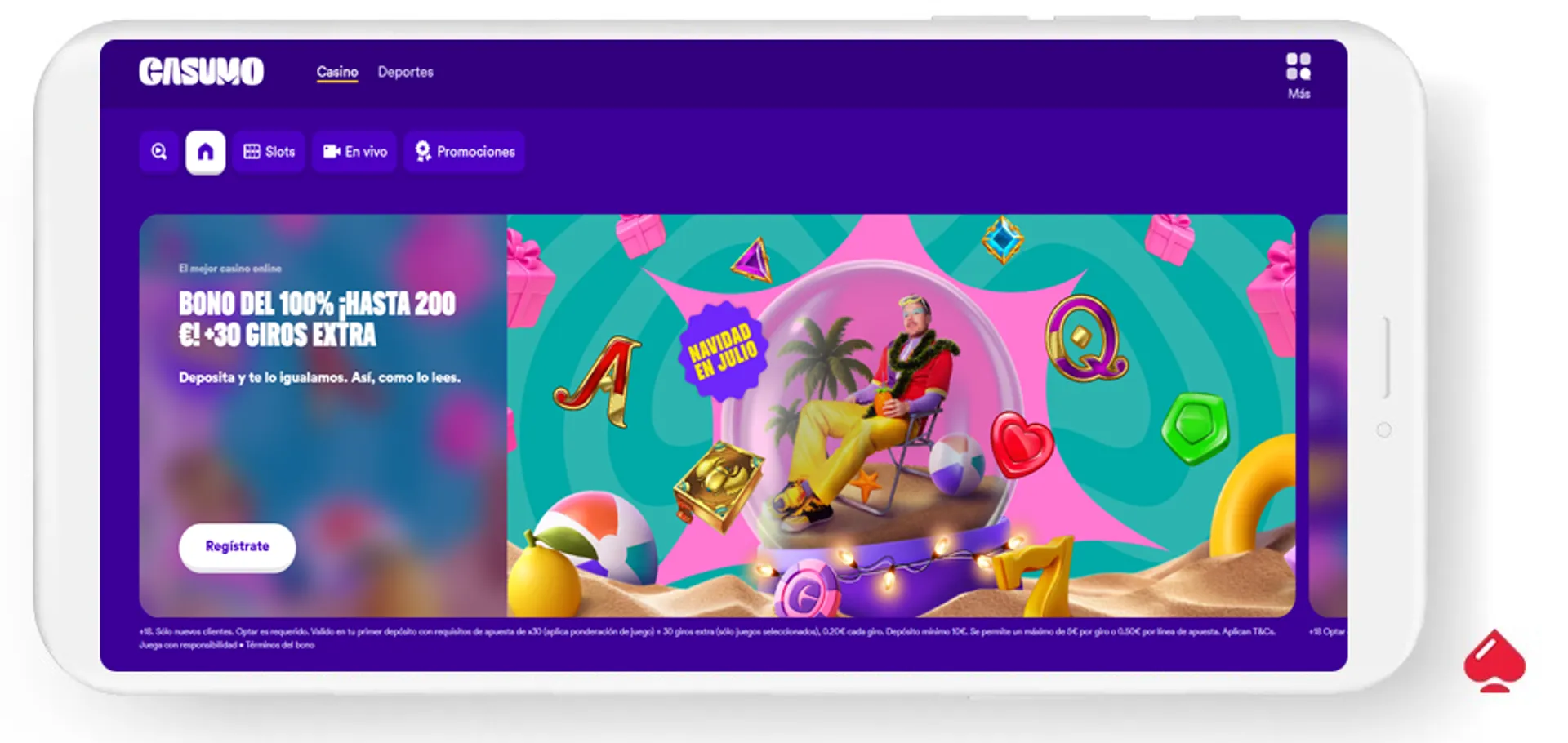 El casino Casumo ofrece un bono de bienvenida en España