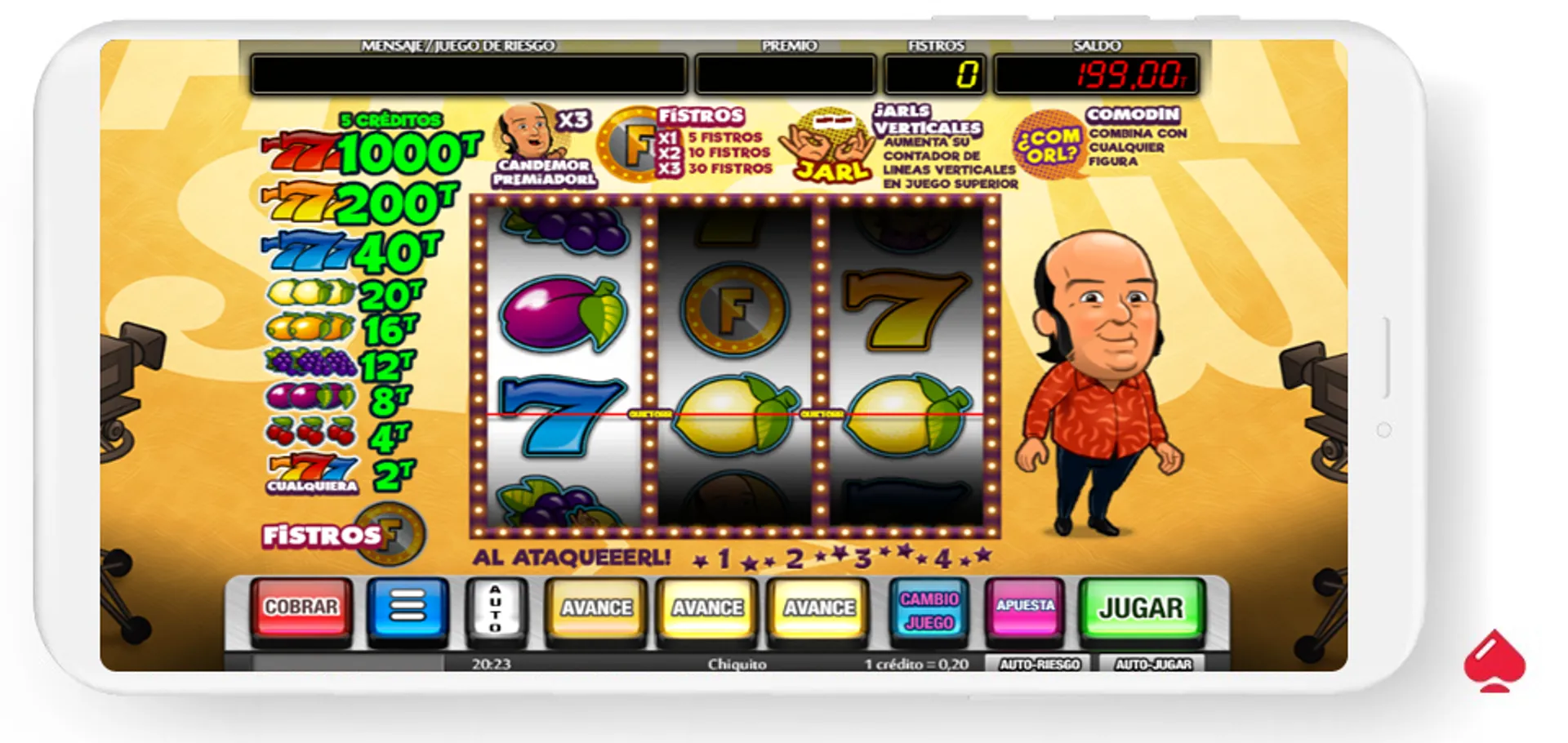 Slot Chiquito de MGA