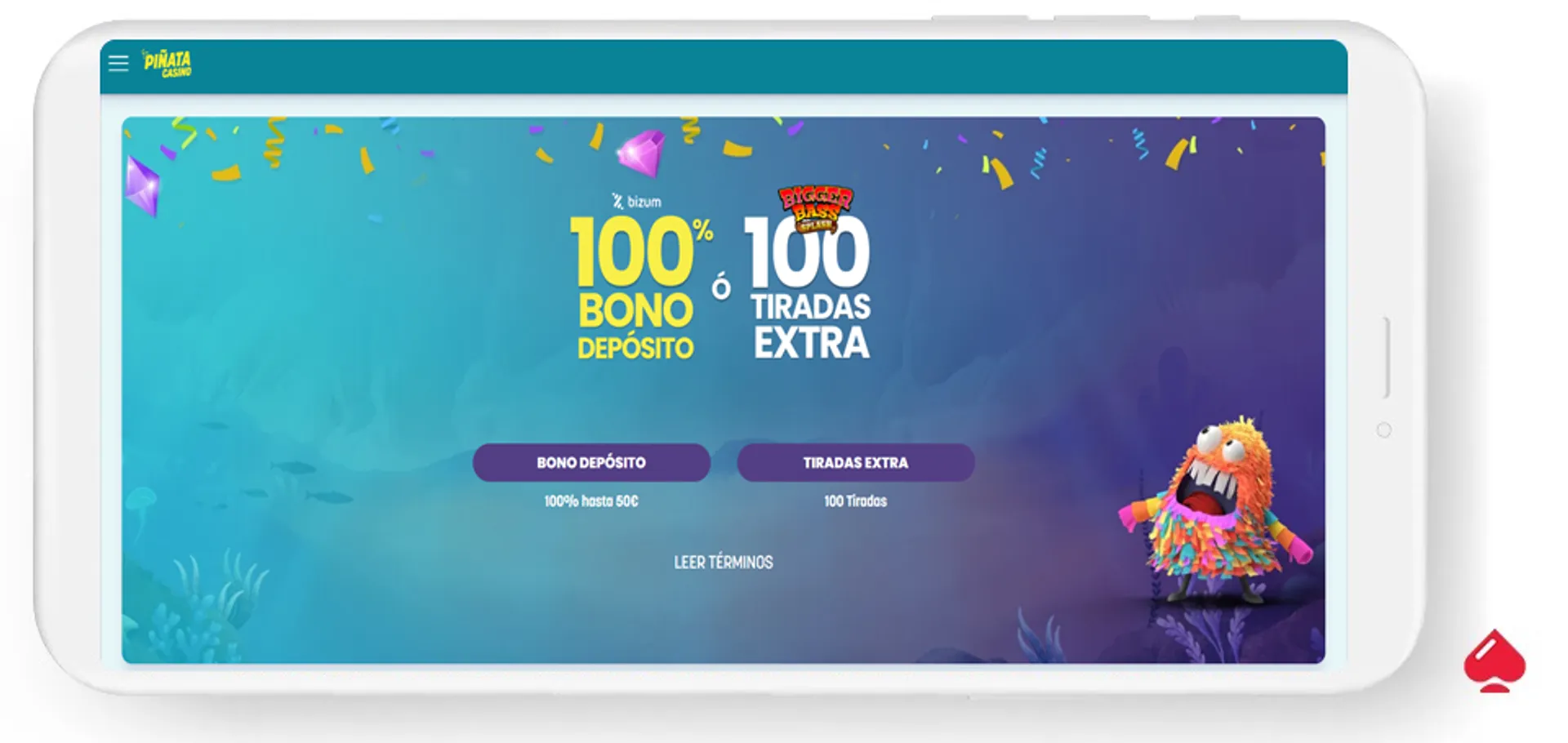 El casino online Piñata ofrece un bono de 100 giros gratis