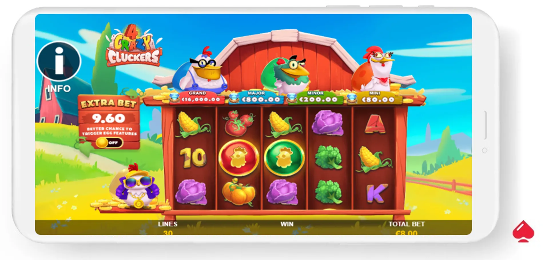 4 Crazy Cluckers slot