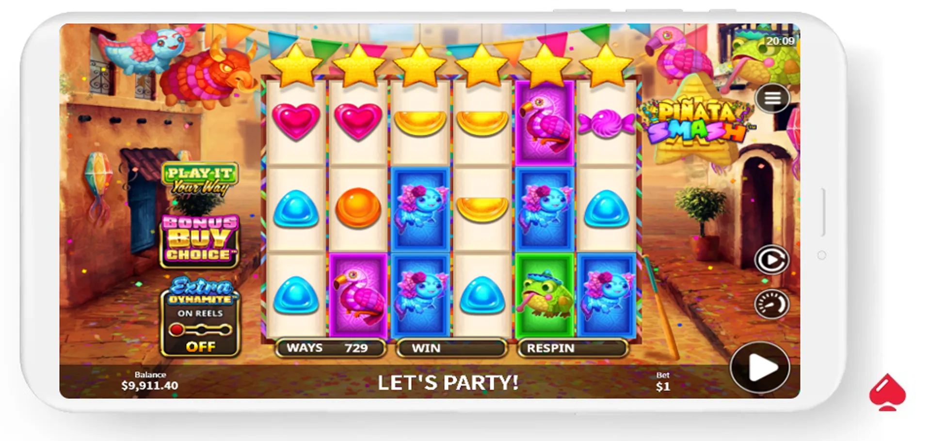 Versión móvil de Piñata Smash