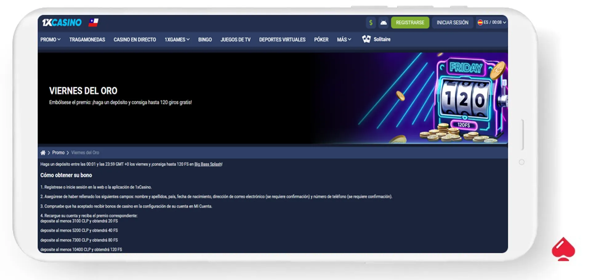 1xCasino tiene un bono de giros gratis en Black Friday