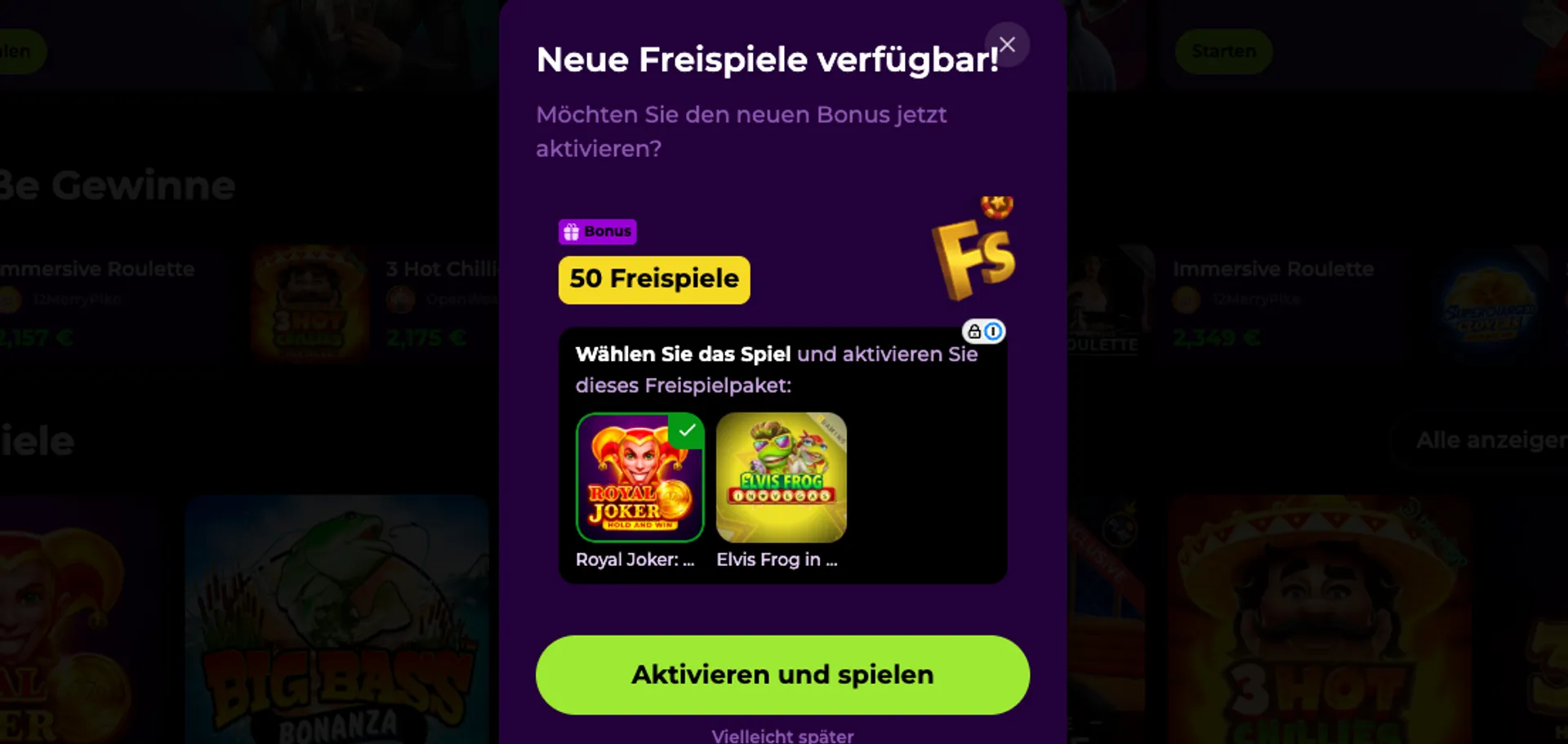 Spinmama Casino 50 Freispiele ohne Einzahlung