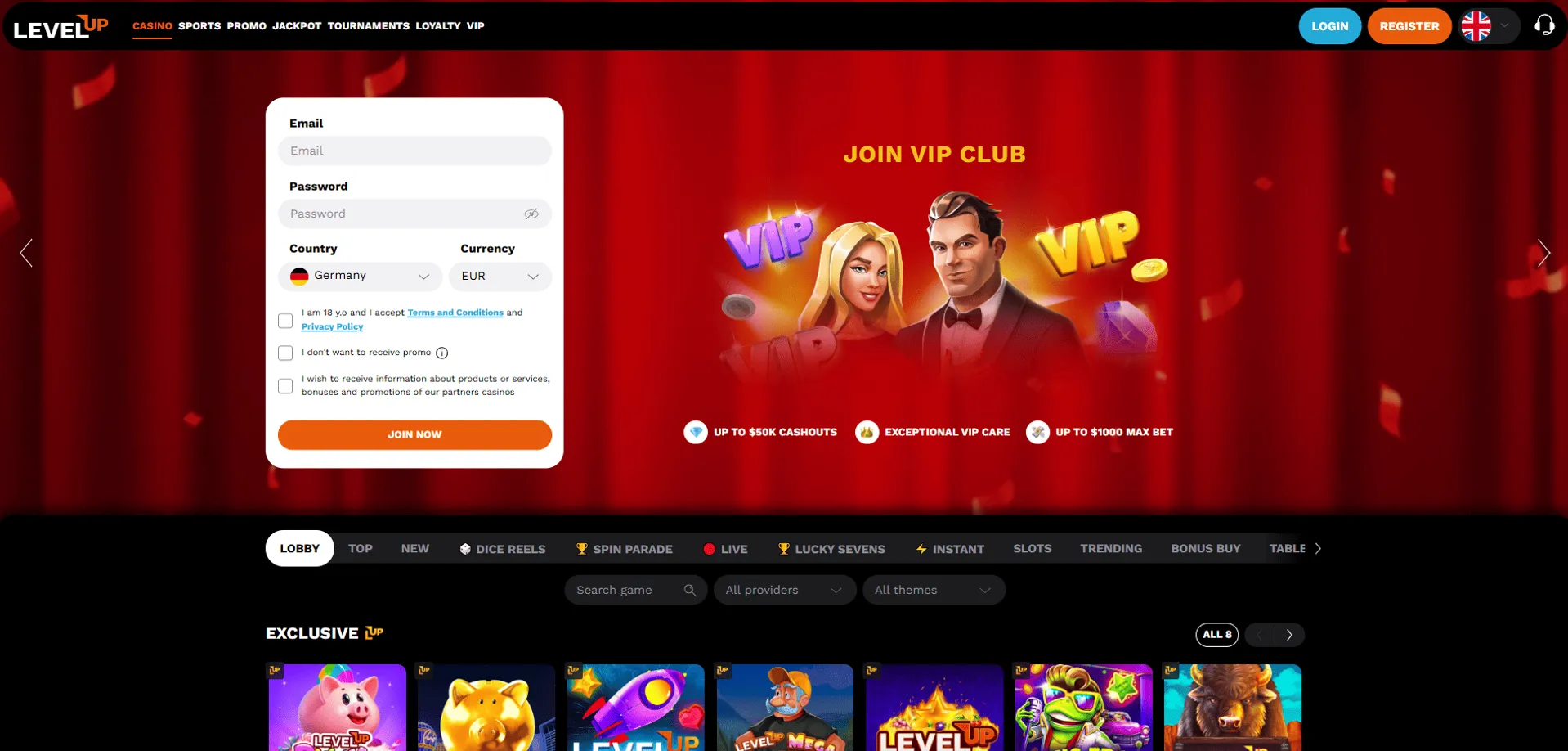 LevelUp casino