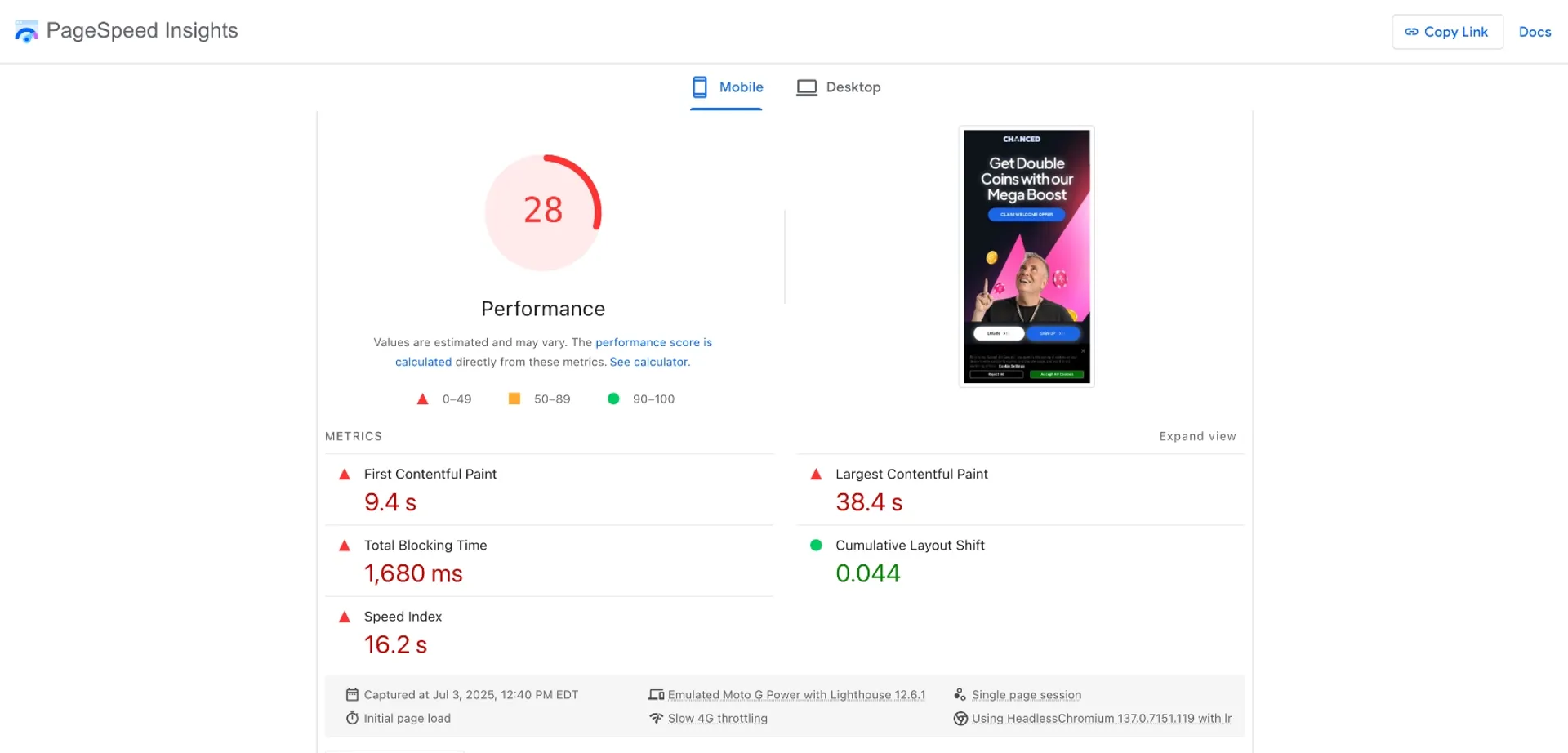 Page Speed Insights