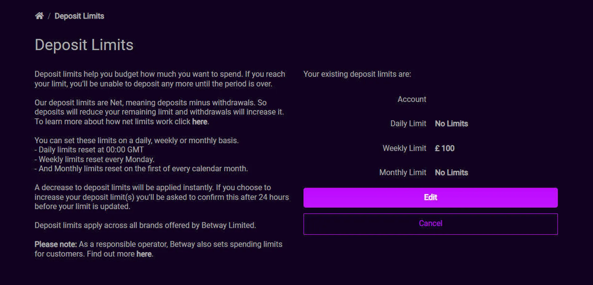 Jackpot City responsible gambling tools