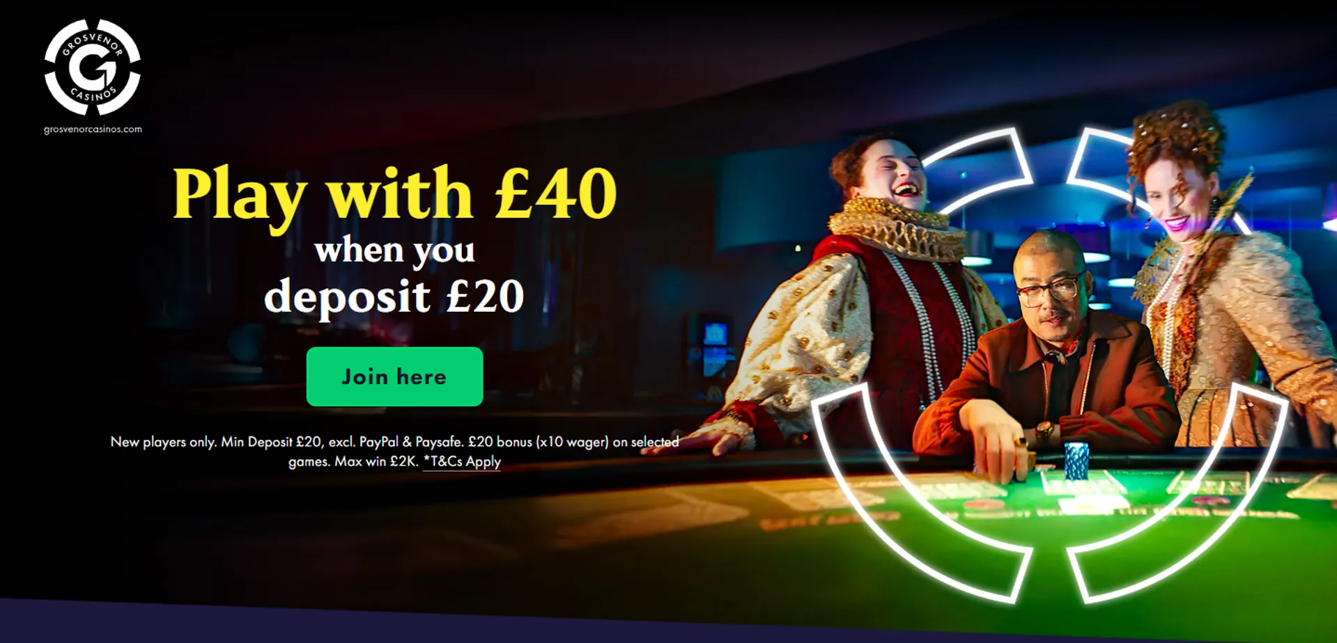 Grosvenor Casino Welcome Bonus