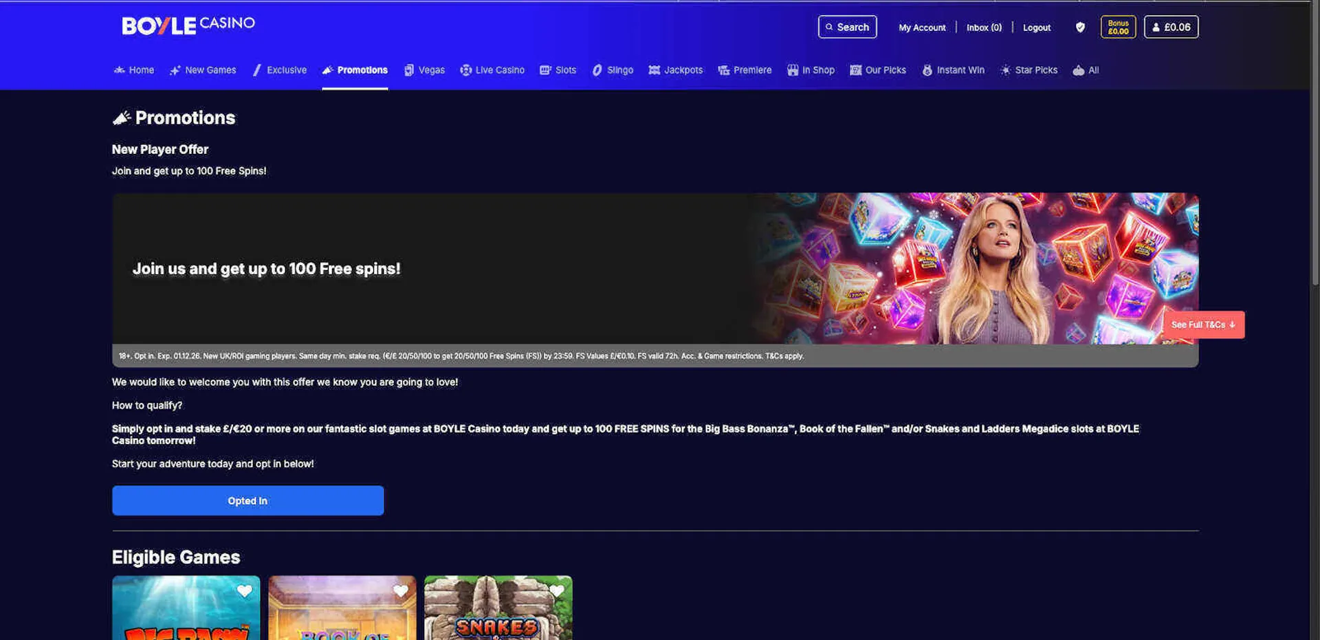 BoyleSports Casino welcome bonus