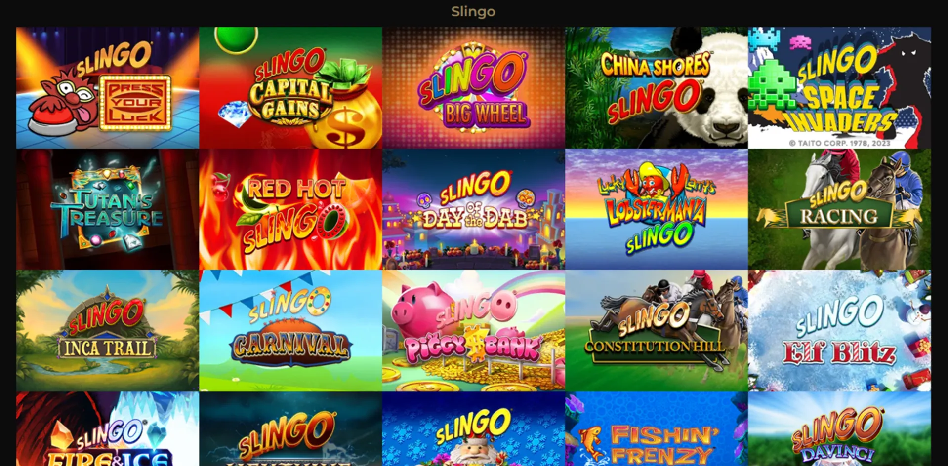 Slingo at Pub Casino