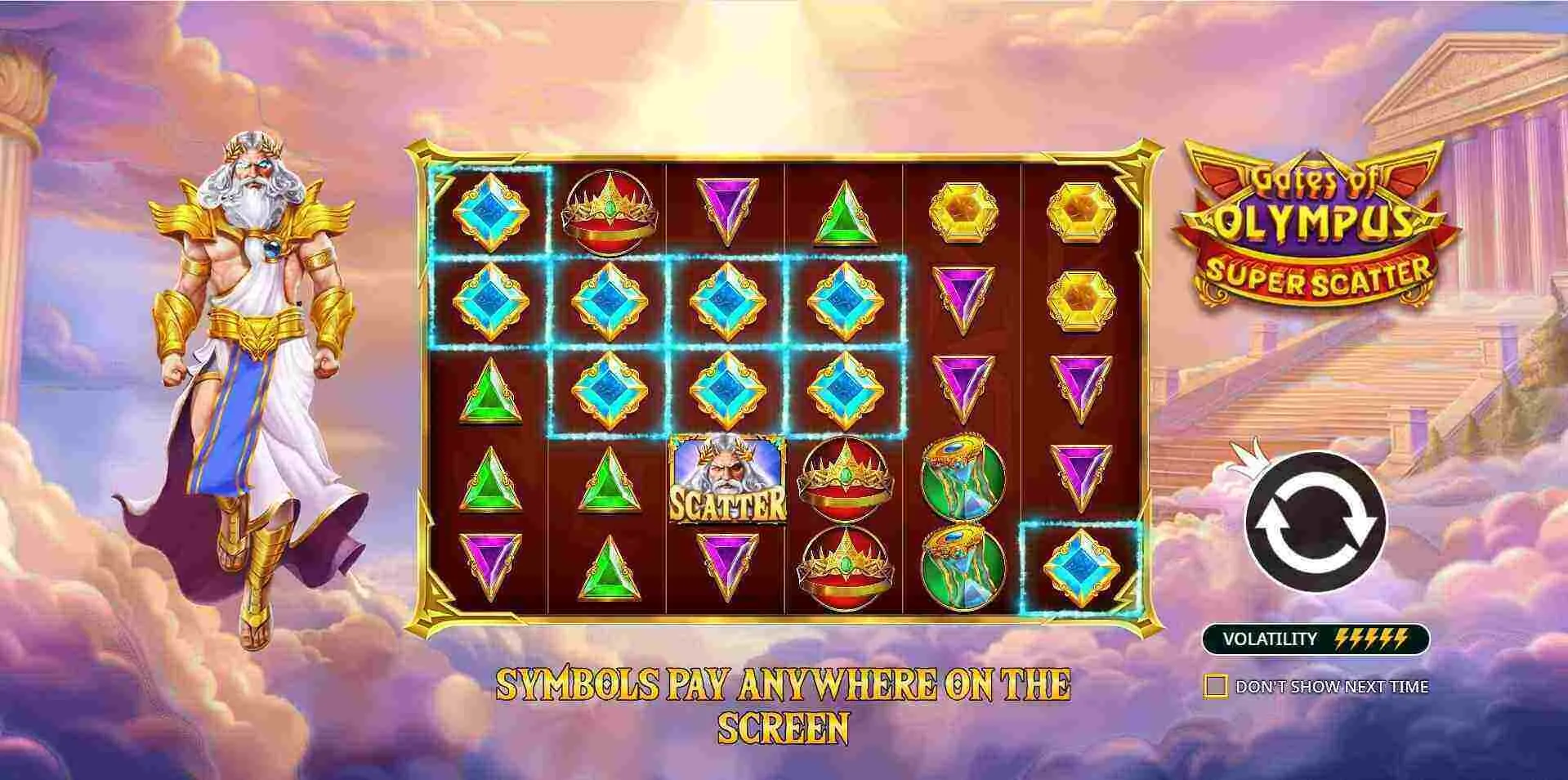 Gates of Olympus Super Scatter gameplay