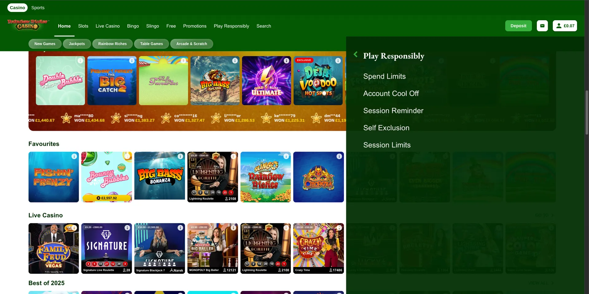 Responsible Gambling Tools