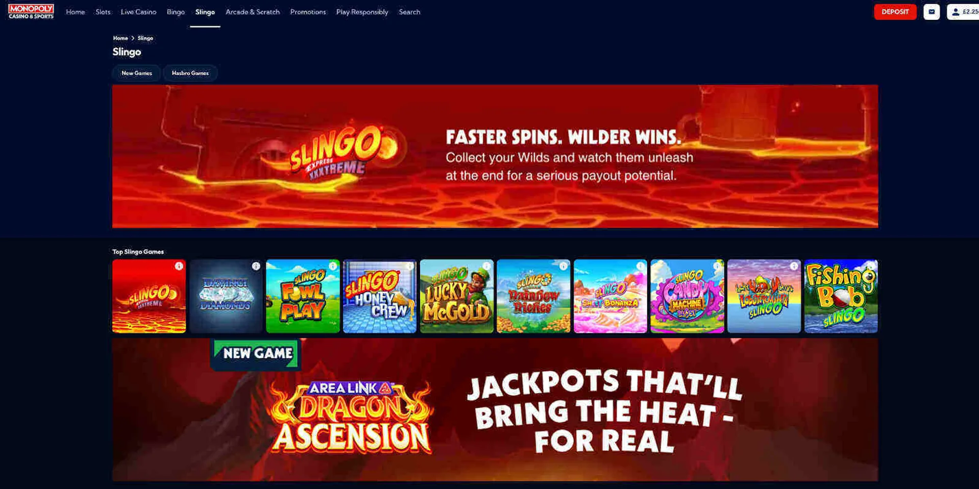 Monopoly Casino table games