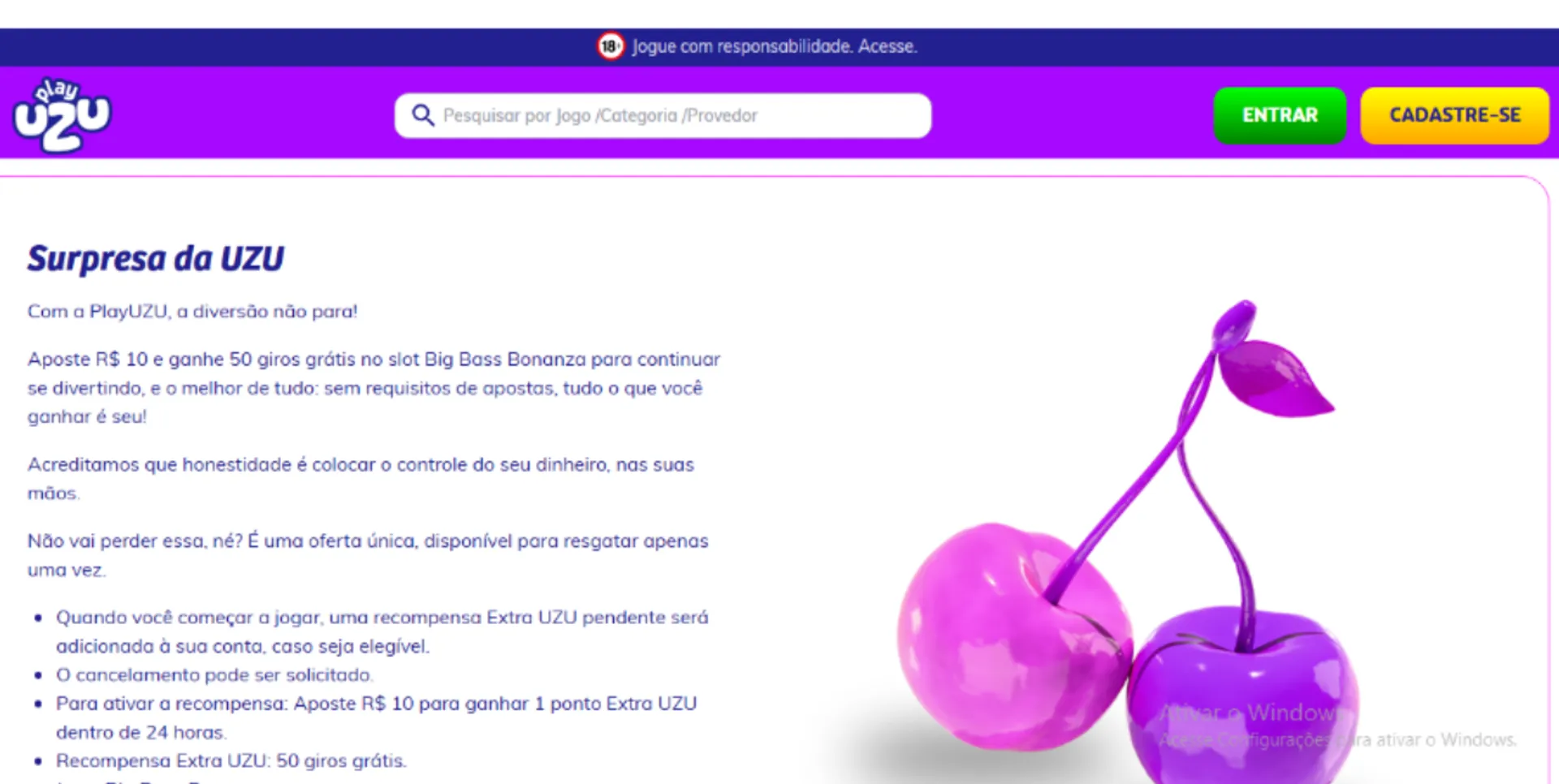 aba da surpresa da uzu