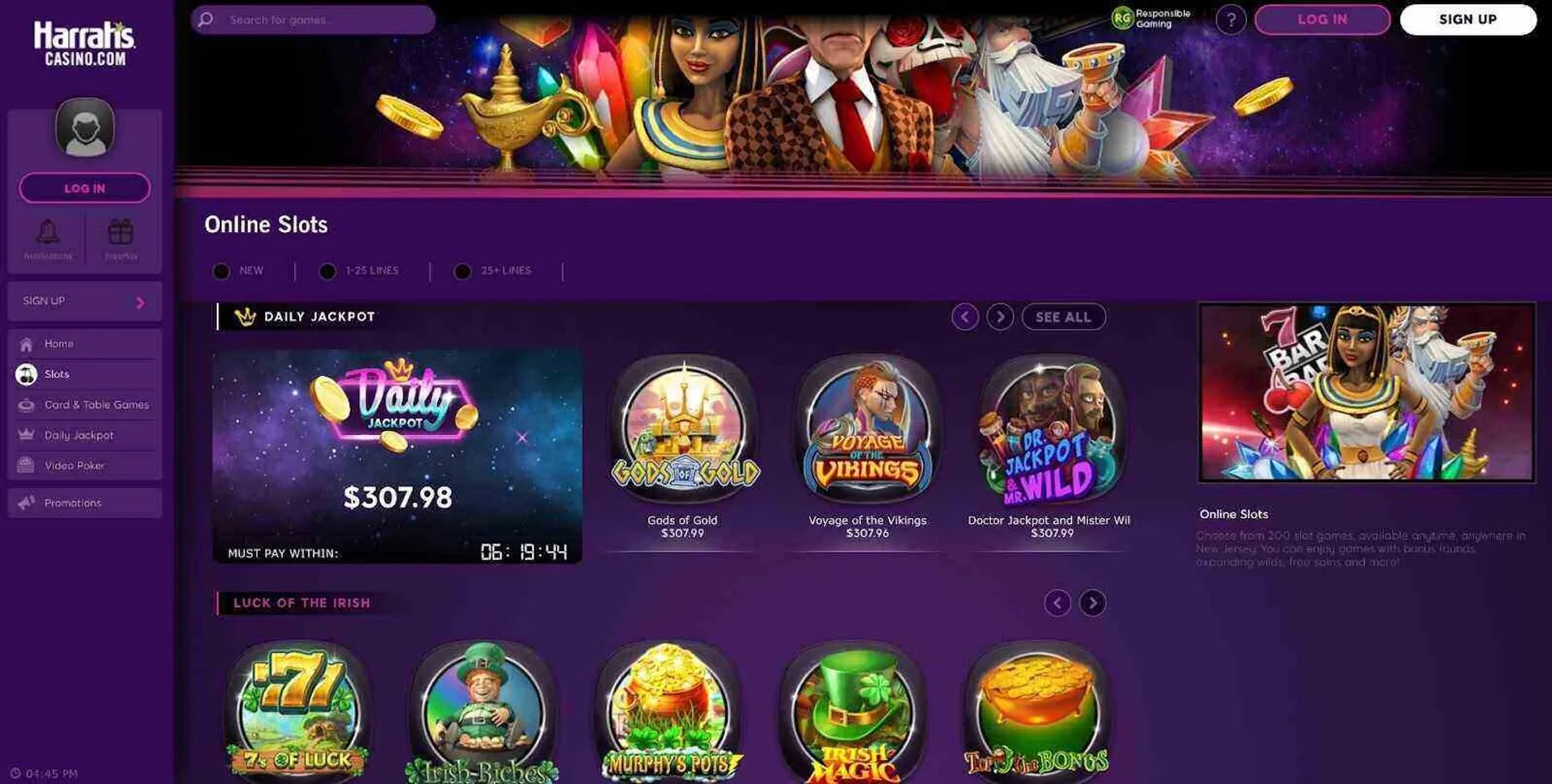 Harrah's casino online slots