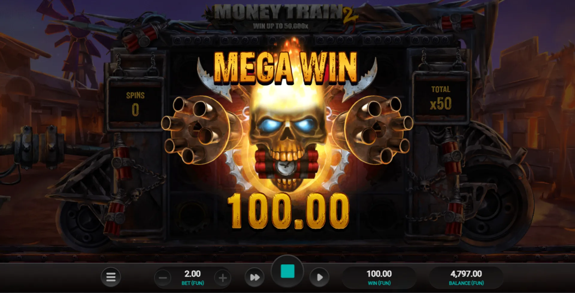 Una gran ganancia en Money Train 2