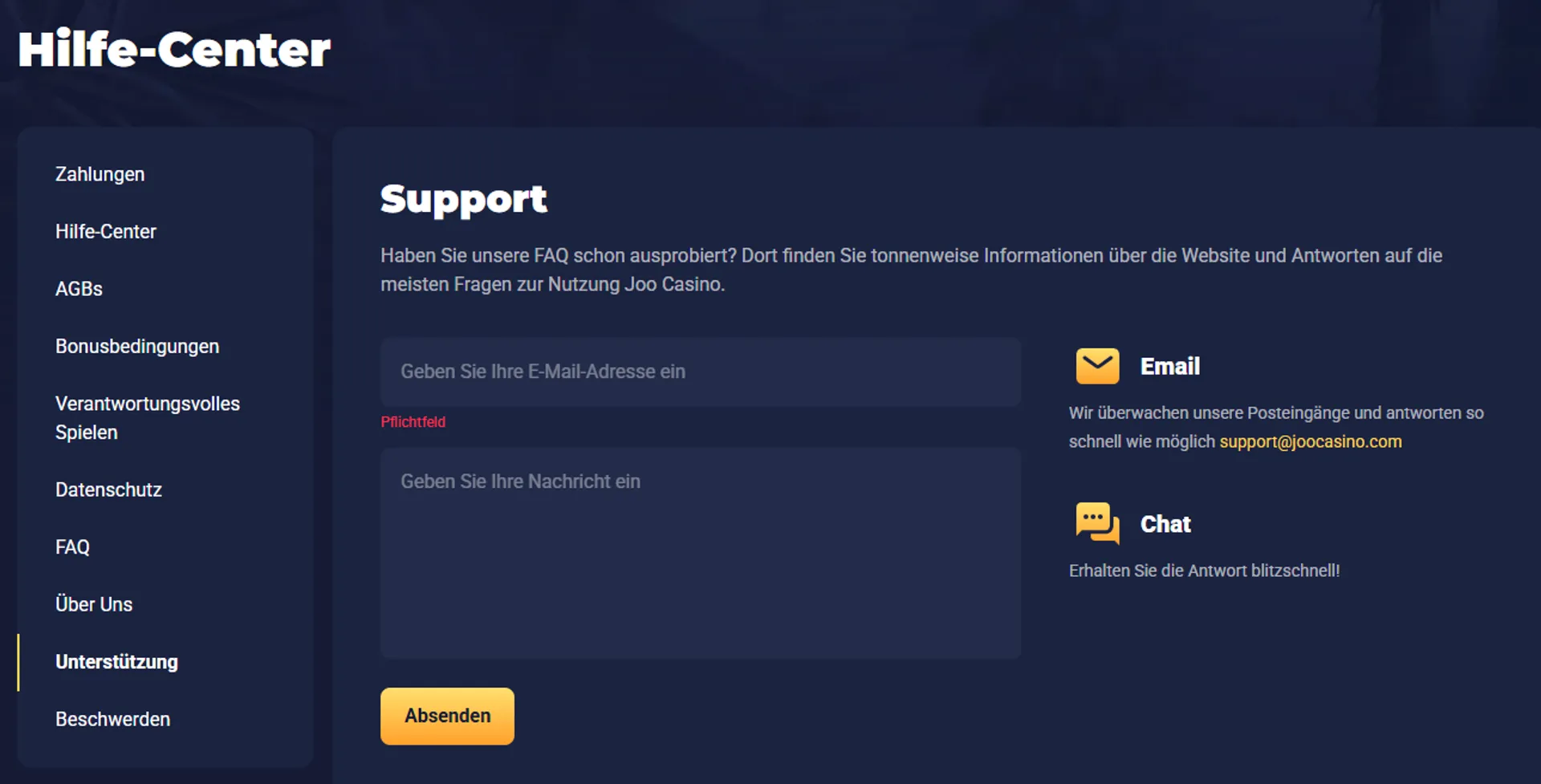 Joo Casino Support