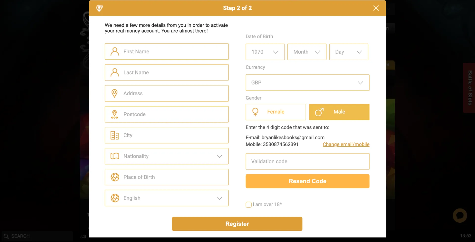 How to sign up at VideoSlots