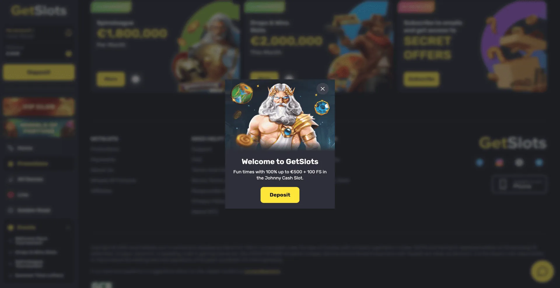 Welcome to Getslots casino