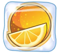 Fruit shop christmas orange