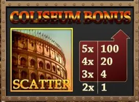 Coliseum bonus sur gladiator