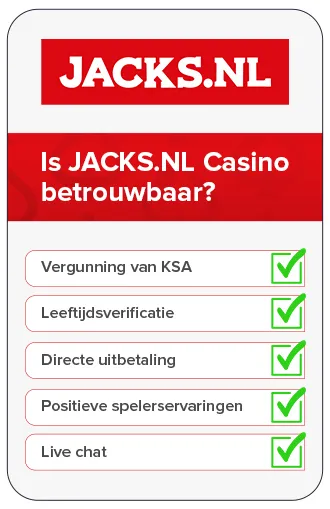Is Jacks.nl betrouwbaar?