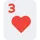 Three of hearts