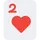 Two of hearts
