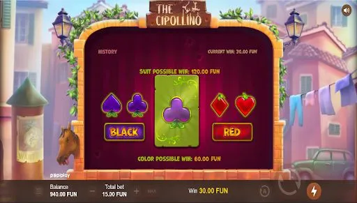 Cipollino’s gamble round feature