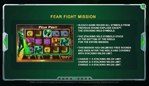 Fear fight mission green lantern