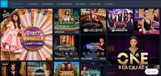 What live casino games does BetGlobal casino offer?