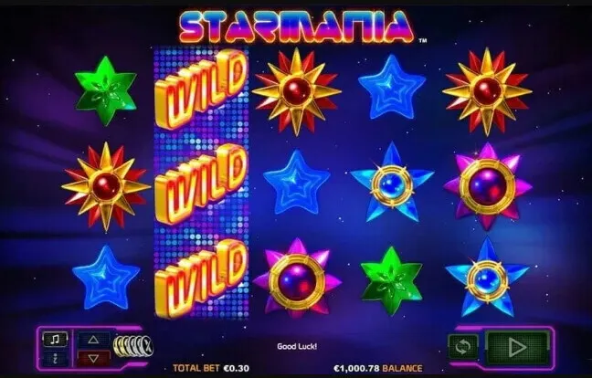Starmania wilds, bonuses and free spins