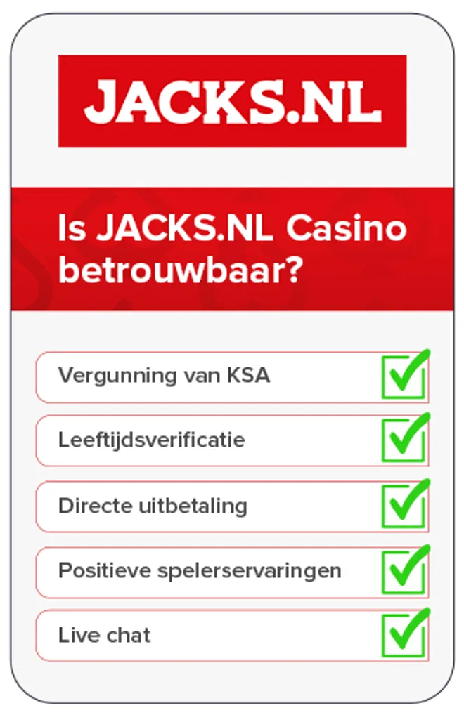 Is Jacks.nl betrouwbaar?