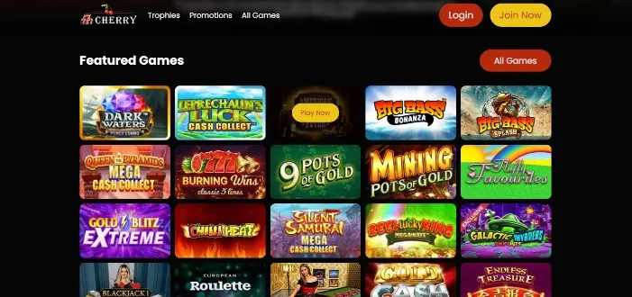 Games available at 777 Cherry Casino