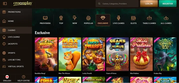CrownPlay Casino slot collection