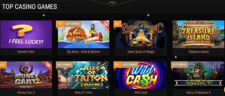 Casino games you can play at King Billy Casino