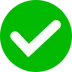 Checkmark in het groen
